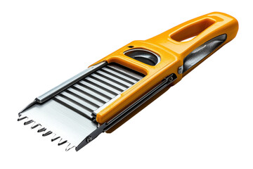 Stainless Steel Mandolin Slicer for Precision Cutting: Isolated on Transparent Background