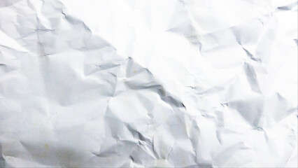 Clean white wrinkled paper texture ideal for backgrounds, design mockups, and material effects within creative projects.