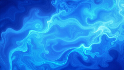 Fototapeta premium Swirling blue smoke art illustration, creative expression