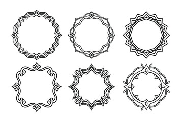 set of decorative frames