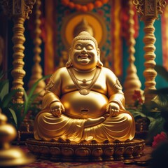 Golden Buddha of abundance