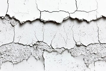 Obraz premium Panorama de fond uni en papier crepi blanc pour creation d'arriere plan.. , isolated on white background, , copy space, copy space for text,