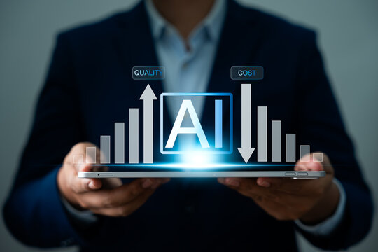 AI powered business optimization, Cost reduction and Quality control, Artificial Intelligence driven automation optimizes workflows, Improves quality, Reduces expenses in business operations.