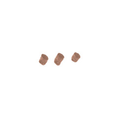 Ellipsis Symbol, hand-drawn marker glyph with brown color on transparent Background