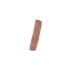 Slash Symbol, hand-drawn marker glyph with brown color on transparent Background