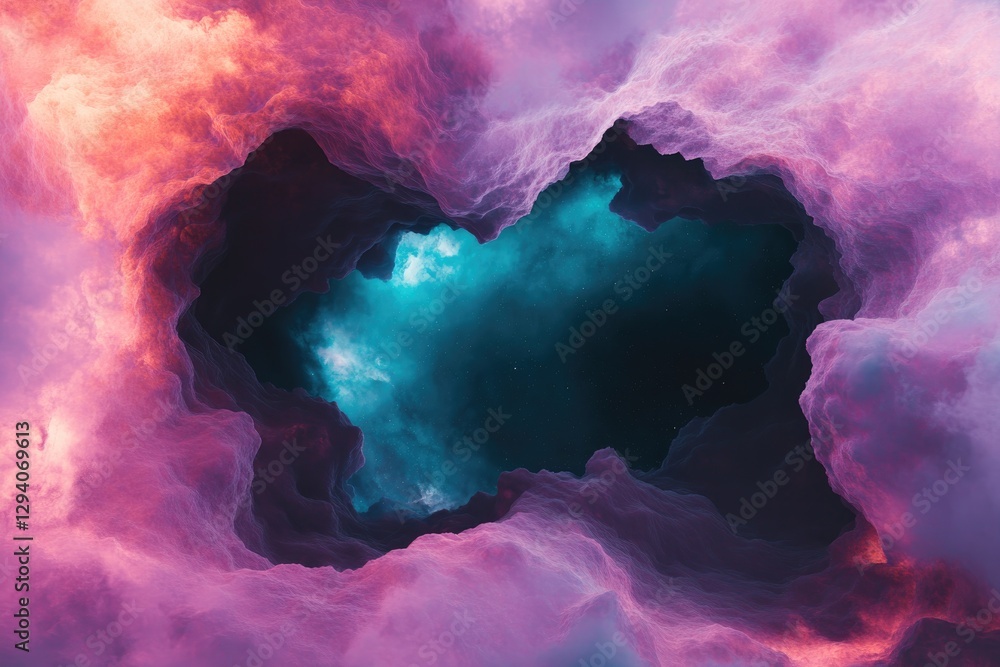 Poster capture vast and intricate space-inspired texture with swirling patterns and vibrant colors resembli