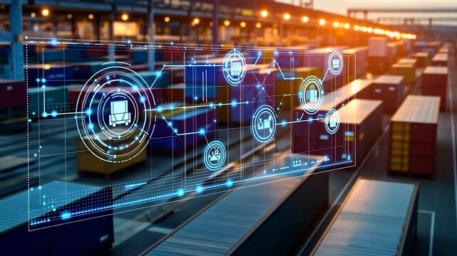 Digital cargo management at container port
