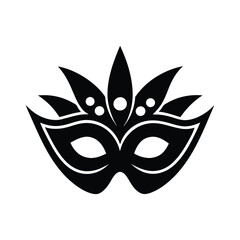 carnival mask isolated on white