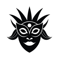 carnival mask isolated on white