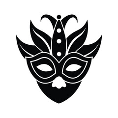 carnival mask isolated on white