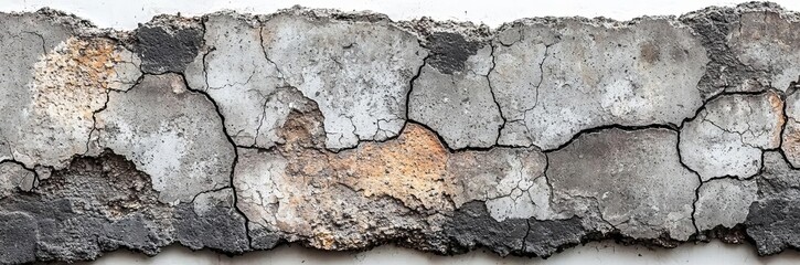Obraz premium White gray grey stone cement concrete texture background panorama banner long , isolated on white background, , copy space, copy space for text,