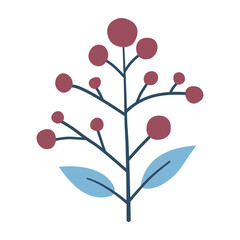 Berries. Cute illustration, vector, color, simple.