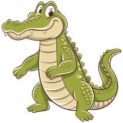 Fototapeta premium Bold Crocodile Vector Illustration.