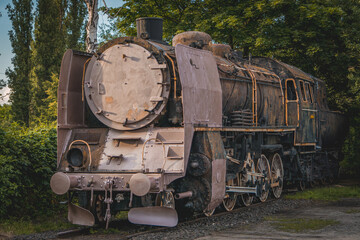 classic transport, retro transport, a train powered by coal and steam