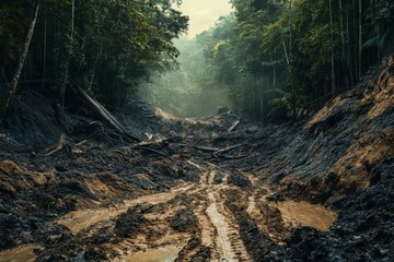 Deforestation and Erosion: Impact on Forest Environment with Mudslides