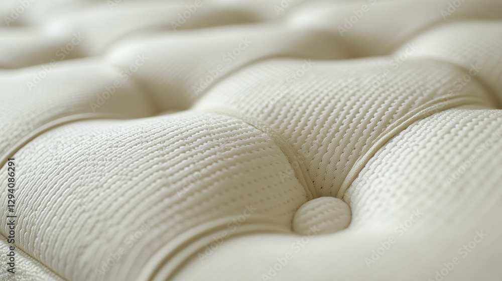 Poster luxurious memory foam mattress featuring elegant stitching and a soft textured surface