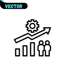Optimisation icon in vector