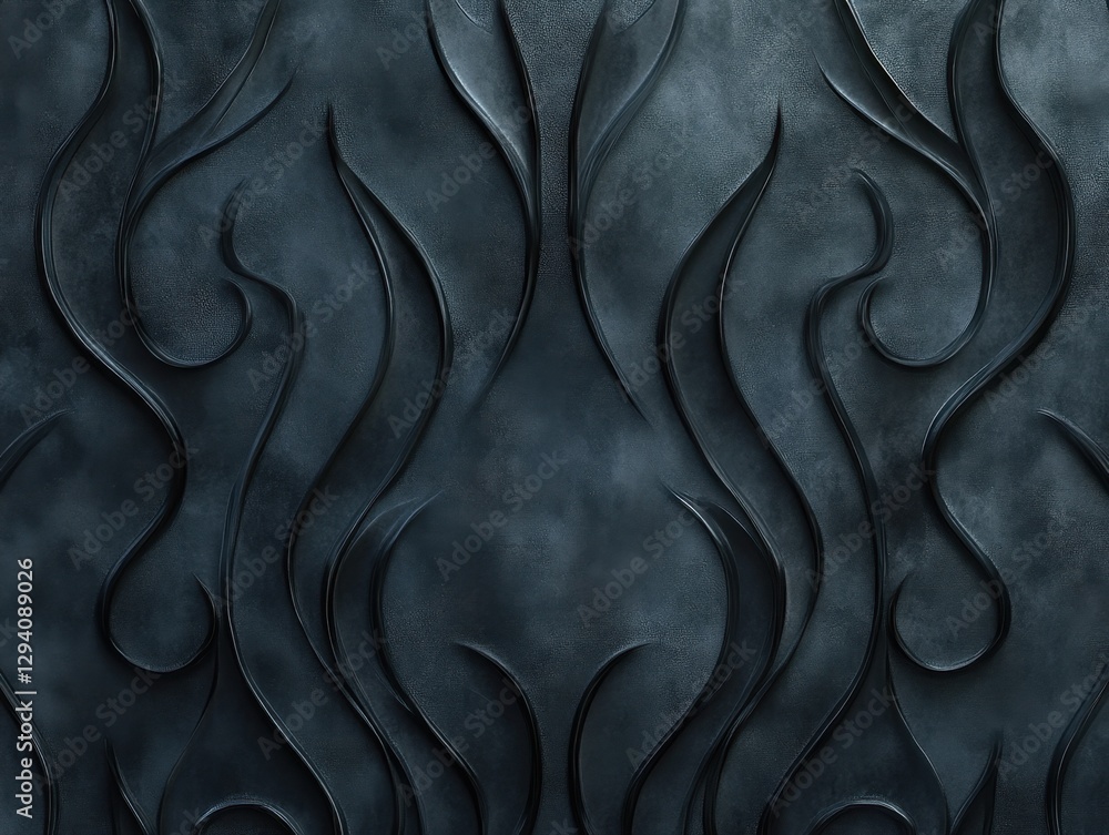 Poster dark abstract background with elegant swirling lines and subtle texture creates a sophisticated ambi