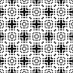 Vector pattern in ornamental style. Black and white color. Simple all over print block for apparel textile, ladies dress, fashion garment, digital wall paper.