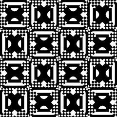 Vector pattern in ornamental style. Black and white color. Simple all over print block for apparel textile, ladies dress, fashion garment, digital wall paper.