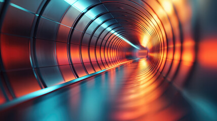 Close-up view of a sleek wind turbine blade showcasing futuristic clean energy technology