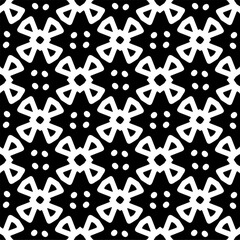 Vector pattern in ornamental style. Black and white color. Simple all over print block for apparel textile, ladies dress, fashion garment, digital wall paper.