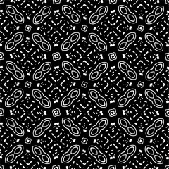 Vector pattern in ornamental style. Black and white color. Simple all over print block for apparel textile, ladies dress, fashion garment, digital wall paper.