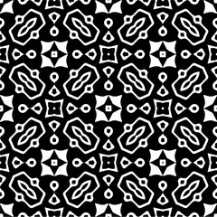 Vector pattern in ornamental style. Black and white color. Simple all over print block for apparel textile, ladies dress, fashion garment, digital wall paper.
