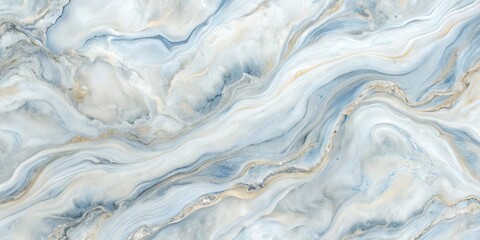Obraz premium Elegant Abstract Marble Texture with Soft Blue and Cream Veins