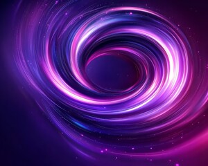 A mesmerizing purple and white swirling vortex abstract background