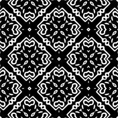 Vector pattern in ornamental style. Black and white color. Simple all over print block for apparel textile, ladies dress, fashion garment, digital wall paper.
