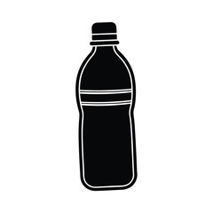 Refreshing water bottle vector design showcasing clear image for healthy office hydration on white