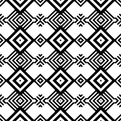 Vector pattern in ornamental style. Black and white color. Simple all over print block for apparel textile, ladies dress, fashion garment, digital wall paper.