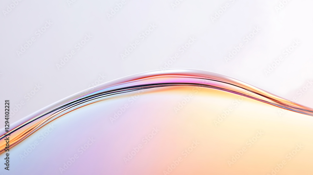 Poster abstract fluid wave with gradient colors, creating a visually appealing and dynamic composition. per