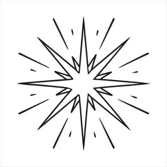 Christmas tree made of snowflakes