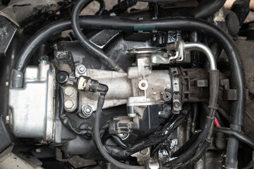 inside parts of a motorcycle