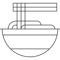 Spaghetti Bolognese icon single vector illustration