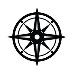 Innovative compass drawing tool vector showing precise guidance for creative office projects on white