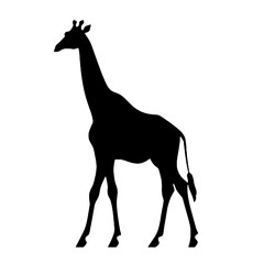 giraffe silhouette vector