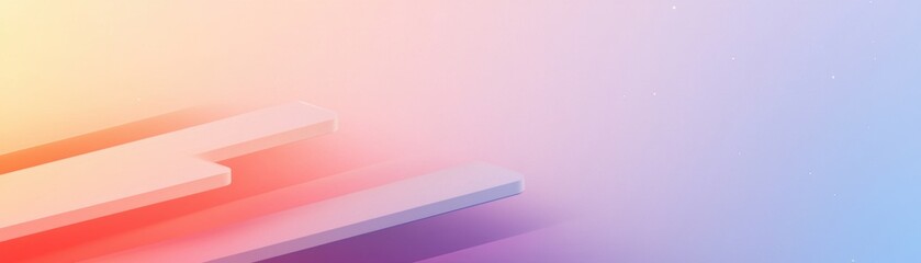A smooth gradient background with soft hues blending from pink to blue, creating a calm and modern aesthetic.