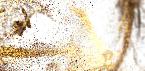Shimmering gold and white glitter. Perfect for holidays, celebrations, and luxury branding.