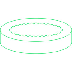 Creme Brulee icon single vector illustration