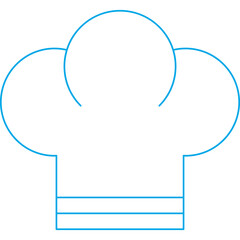 Chef Toque icon single vector illustration