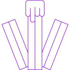 Churros icon single vector illustration