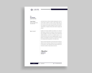 Letterhead design template for corporate and educational use