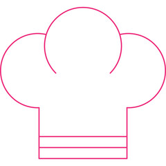 Chef Toque icon single vector illustration