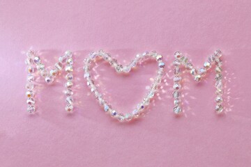 Stylish Mother's Day card, text 