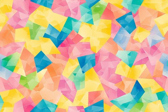 Many colored triangles as background, texture, pattern. , isolated on white background,  , copy space for text,
