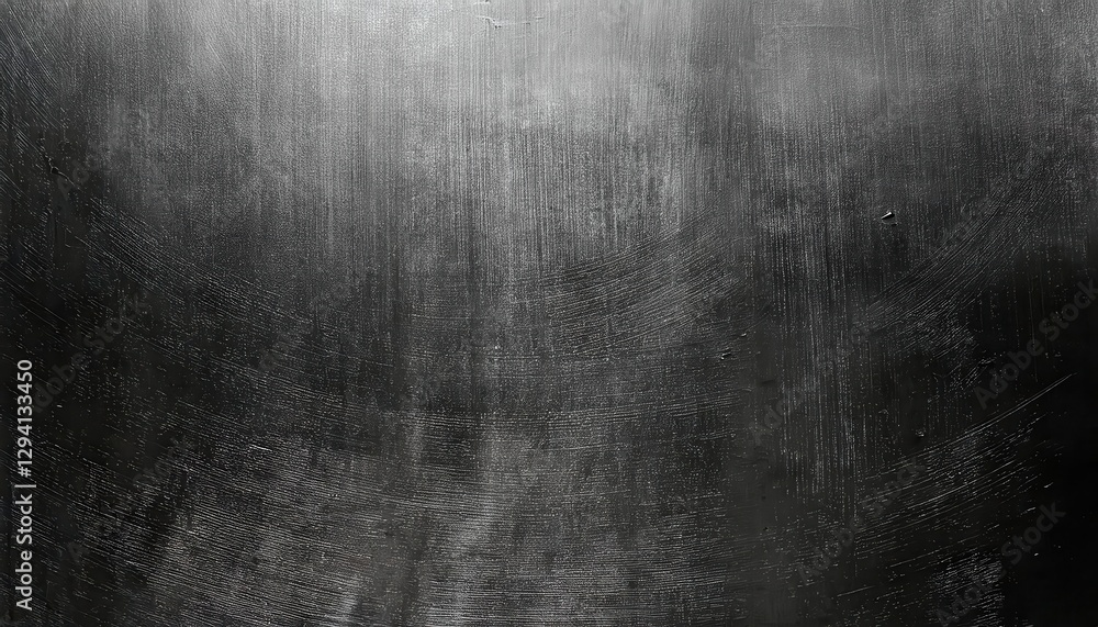 Poster abstract dark brushed metal surface with light reflections, subtle texture, ideal for modern design 