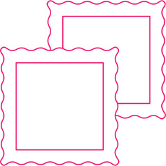 Ravioli icon single vector illustration